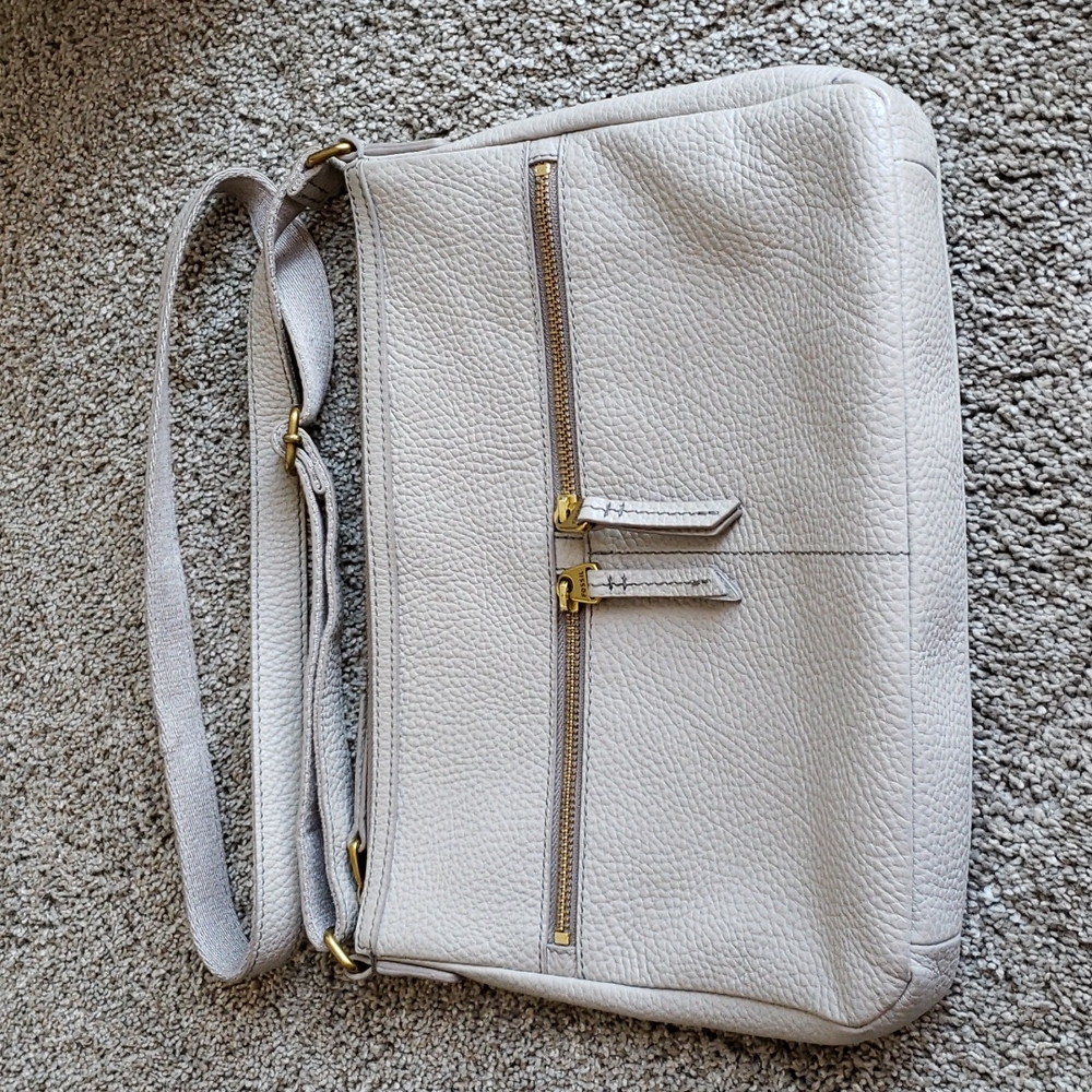 Fossil stone colored shoulder bag